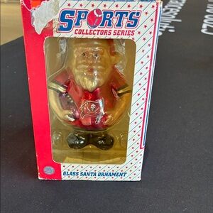 Tampa Bay Buccaneers Santa Ornament